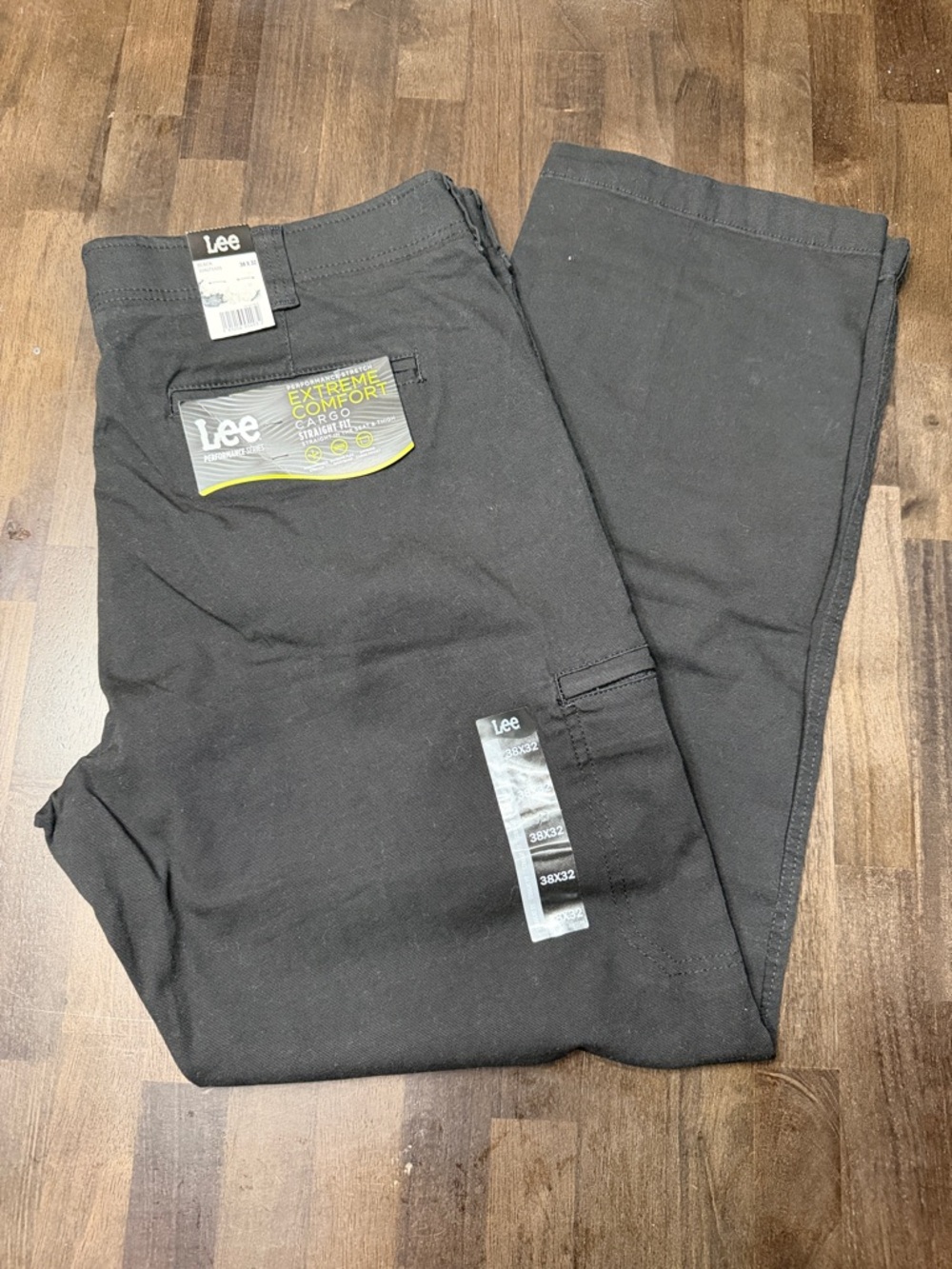 Lee Black Cargo Work Pants